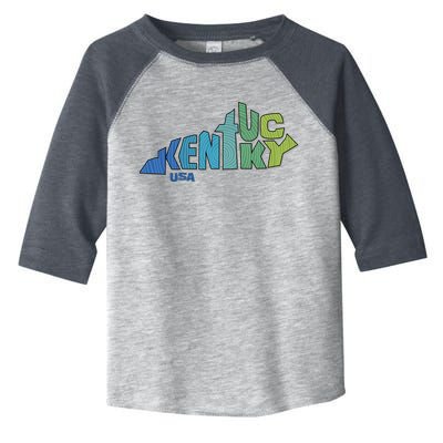 Kentucky Distorted Shape Toddler Fine Jersey T-Shirt