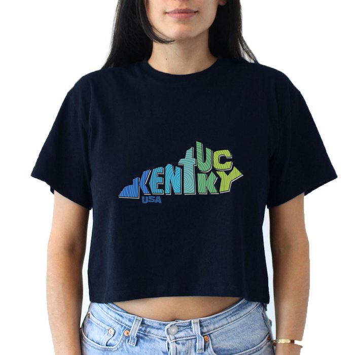 Kentucky Distorted Shape Crop Top