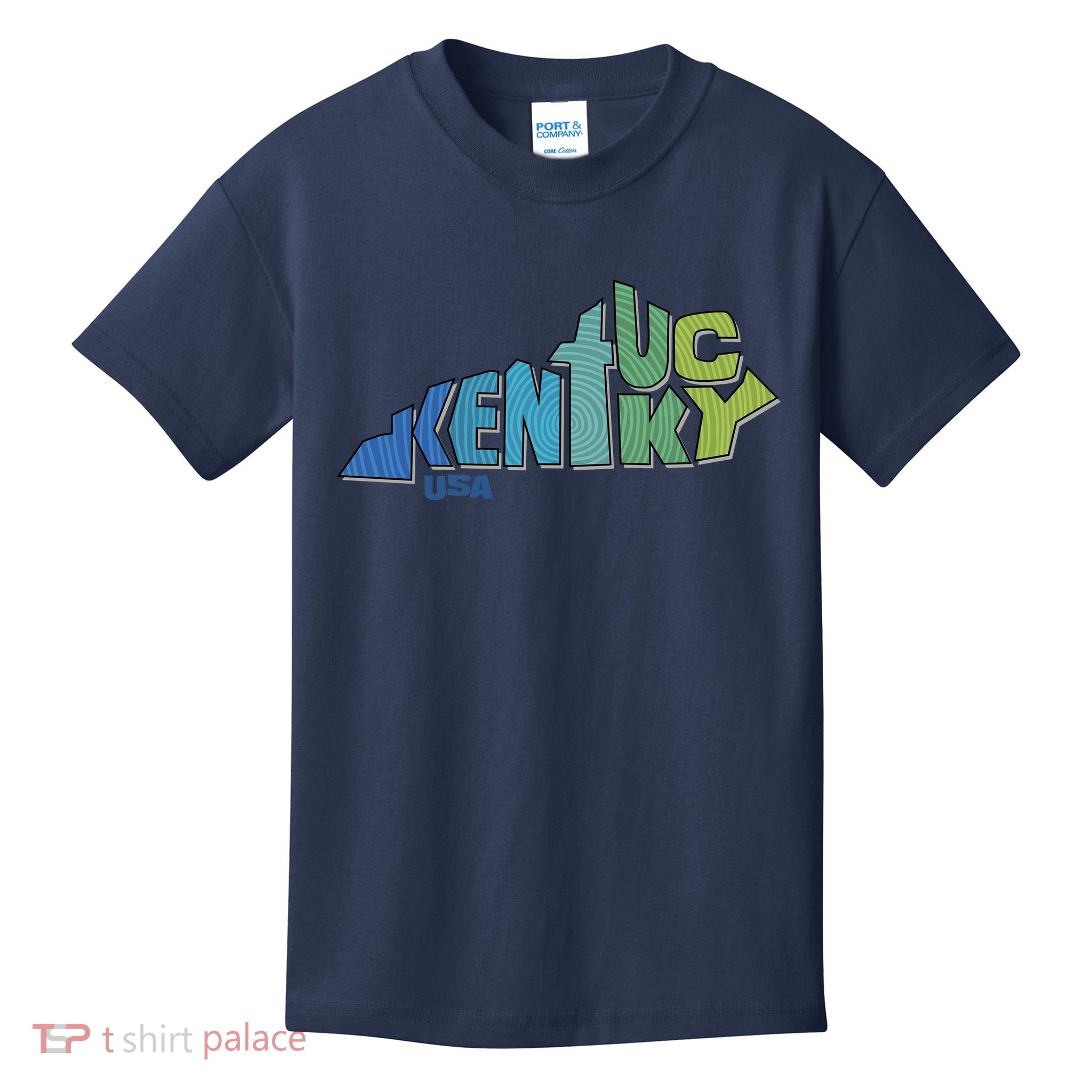 Kentucky Distorted Shape Kids T-Shirt