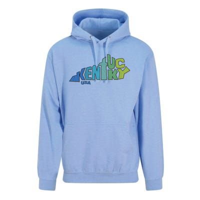 Kentucky Distorted Shape Unisex Surf Hoodie