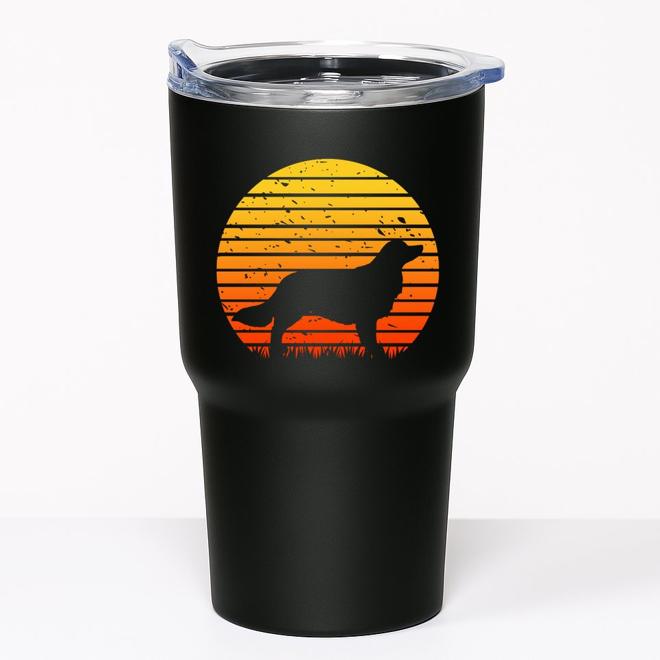Kooikerhondje Dog Sunset Yellow Tumbler