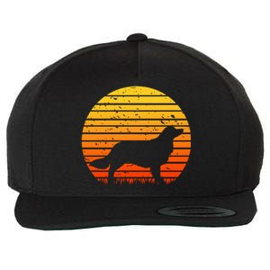 Kooikerhondje Dog Sunset Yellow Wool Snapback Cap