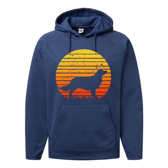 Kooikerhondje Dog Sunset Yellow Performance Fleece Hoodie