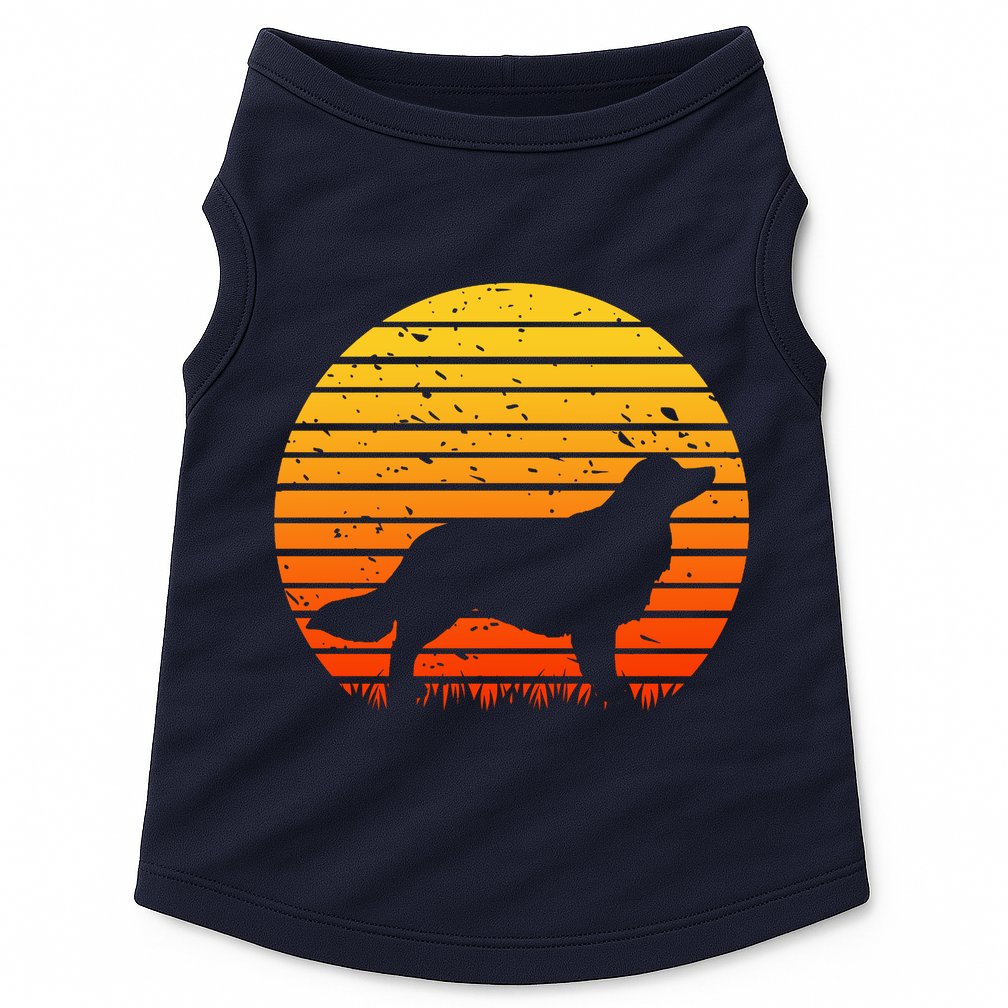Kooikerhondje Dog Sunset Yellow Doggie Tank
