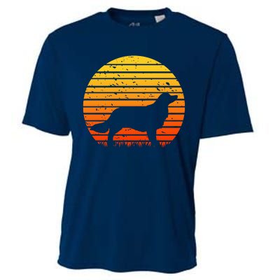 Kooikerhondje Dog Sunset Yellow Cooling Performance Crew T-Shirt