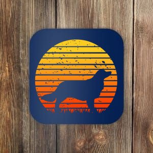 Kooikerhondje Dog Sunset Yellow Coaster