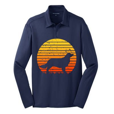 Kooikerhondje Dog Sunset Yellow Silk Touch Performance Long Sleeve Polo