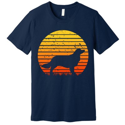 Kooikerhondje Dog Sunset Yellow Premium T-Shirt