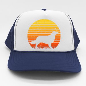 Kooikerhondje Dog Sunset Yellow Trucker Hat