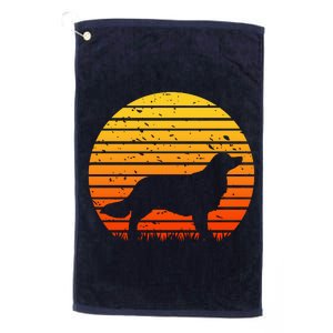 Kooikerhondje Dog Sunset Yellow Platinum Collection Golf Towel