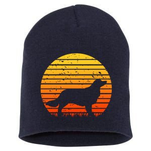 Kooikerhondje Dog Sunset Yellow Short Acrylic Beanie