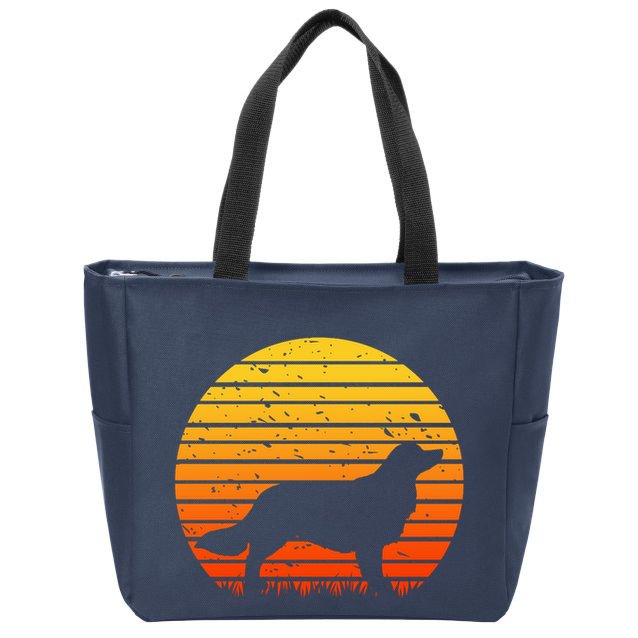 Kooikerhondje Dog Sunset Yellow Zip Tote Bag