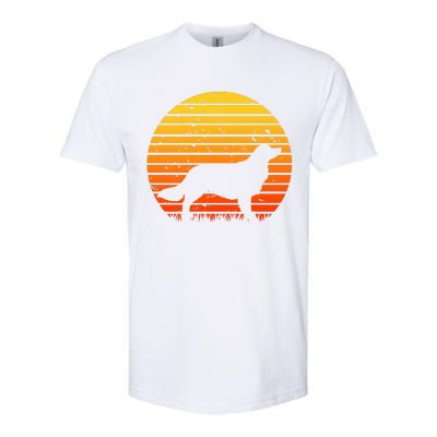 Kooikerhondje Dog Sunset Yellow Softstyle CVC T-Shirt