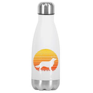 Kooikerhondje Dog Sunset Yellow Stainless Steel Insulated Water Bottle