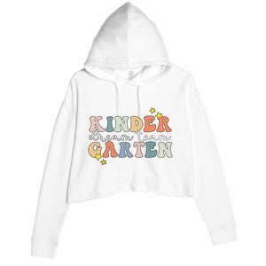 Kindergarten Dream Team Teacher Back To School Crop Fleece Hoodie