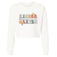 Kindergarten Dream Team Teacher Back To School Cropped Pullover Crew