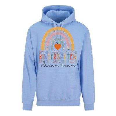 Kindergarten Dream Team Rainbow Welcome Back To School Unisex Surf Hoodie