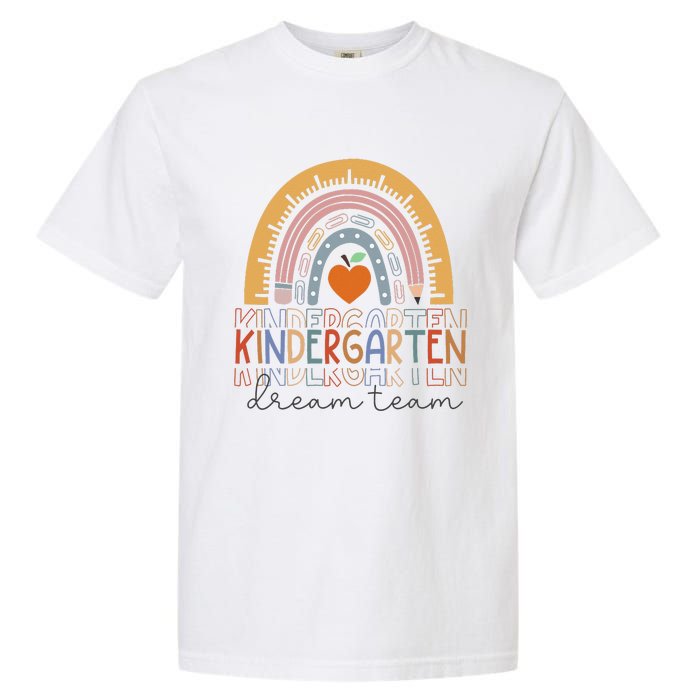 Kindergarten Dream Team Rainbow Welcome Back To School Garment-Dyed Heavyweight T-Shirt