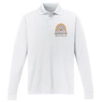 Kindergarten Dream Team Rainbow Welcome Back To School Performance Long Sleeve Polo