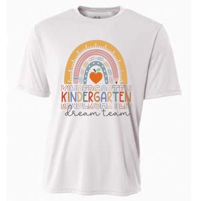 Kindergarten Dream Team Rainbow Welcome Back To School Cooling Performance Crew T-Shirt