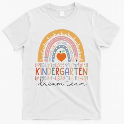 Kindergarten Dream Team Rainbow Welcome Back To School T-Shirt