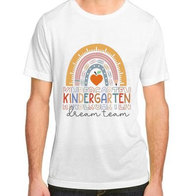 Kindergarten Dream Team Rainbow Welcome Back To School Adult ChromaSoft Performance T-Shirt