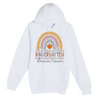 Kindergarten Dream Team Rainbow Welcome Back To School Premium Pullover Hoodie