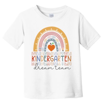 Kindergarten Dream Team Rainbow Welcome Back To School Toddler T-Shirt