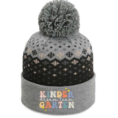 Kindergarten Dream Team Retro Back To School Teacher Student The Baniff Cuffed Pom Beanie