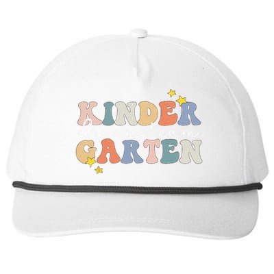 Kindergarten Dream Team Retro Back To School Teacher Student Snapback Five-Panel Rope Hat