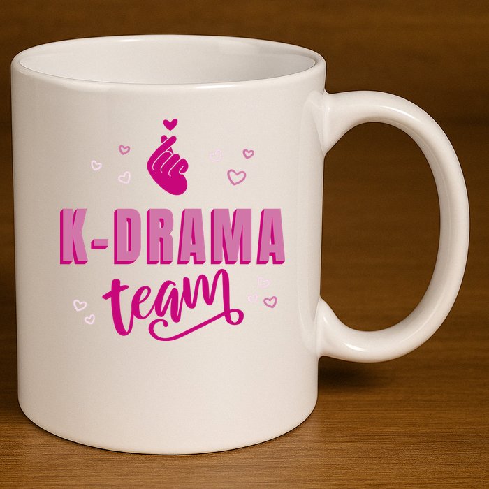 K Drama Team Korea 11oz C Handle Ceramic Mug