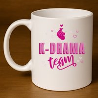 K Drama Team Korea 11oz C Handle Ceramic Mug