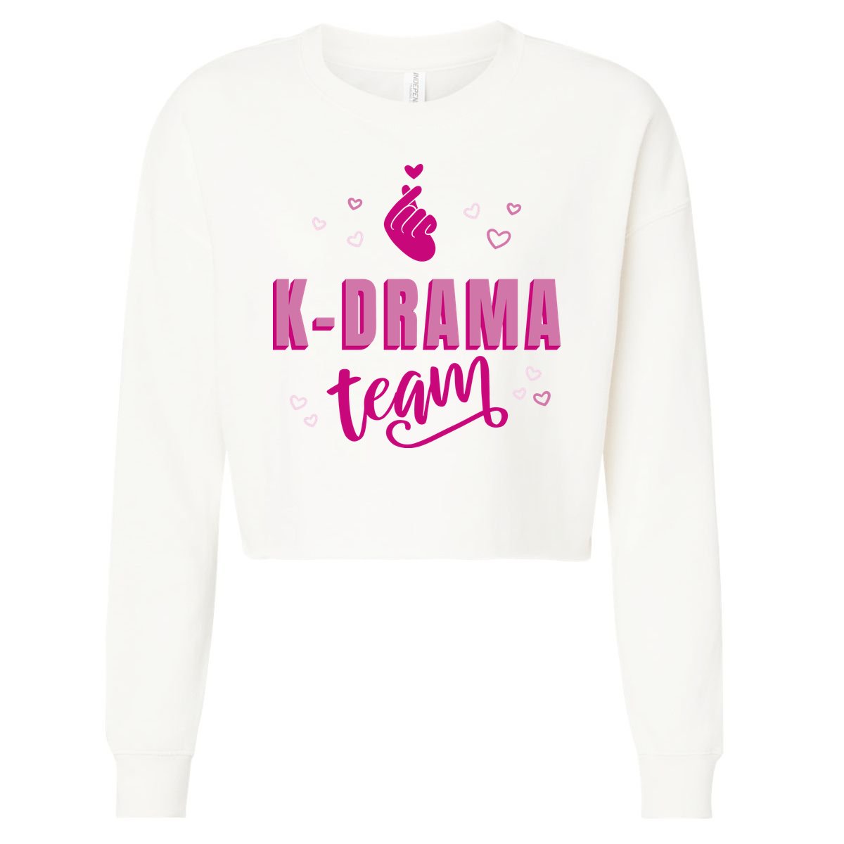 K Drama Team Korea Cropped Pullover Crew