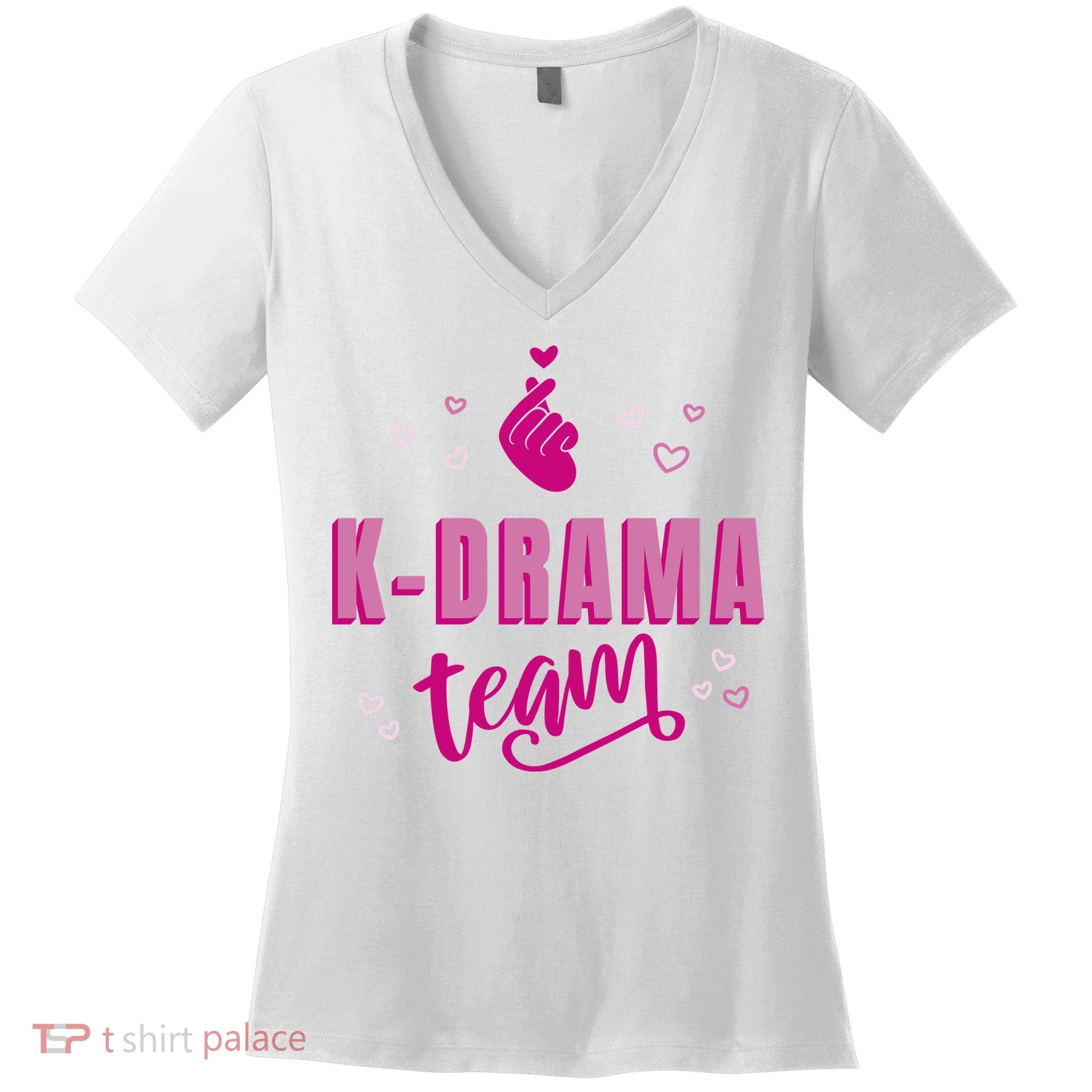 K Drama Team Korea Women's V-Neck T-Shirt