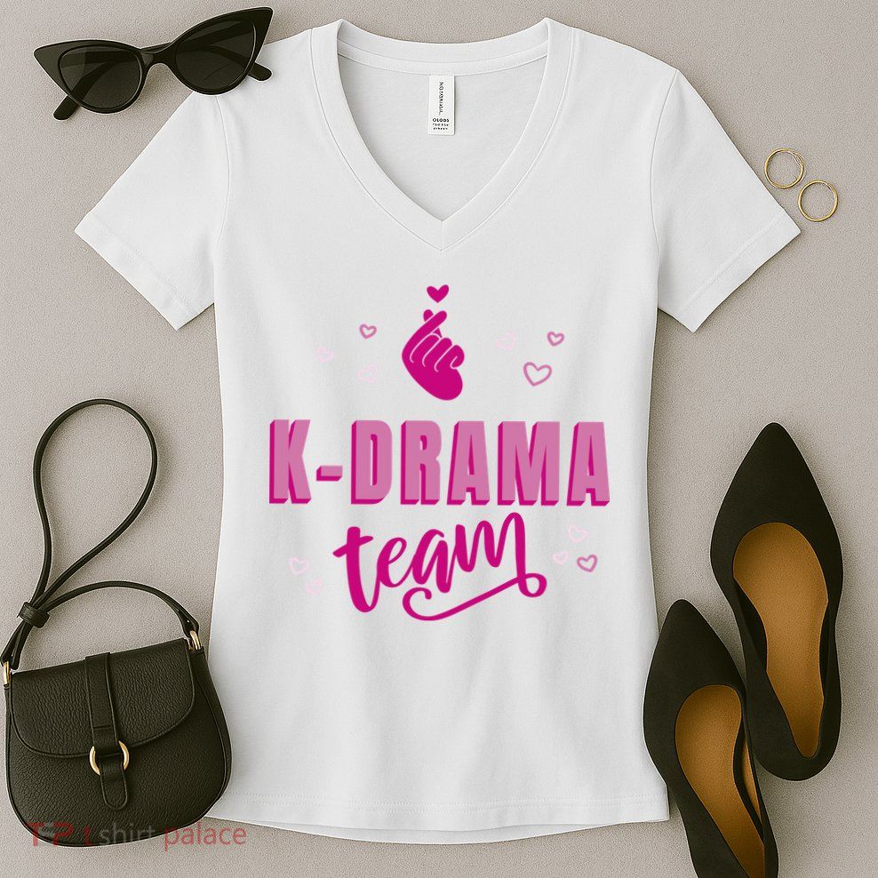 K Drama Team Korea Women's V-Neck T-Shirt