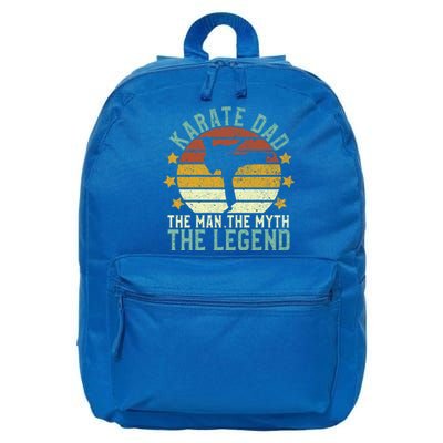 Karate Dad The The Myth The Legend Gift 16 in Basic Backpack