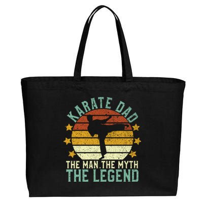 Karate Dad The The Myth The Legend Gift Cotton Canvas Jumbo Tote