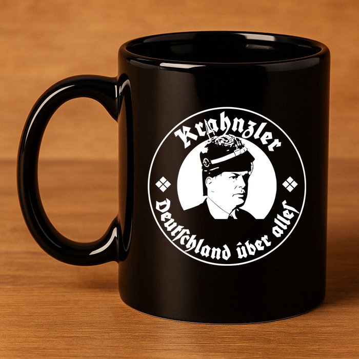 Kranzler Deutschland Uber Alles 11oz C Handle Ceramic Mug