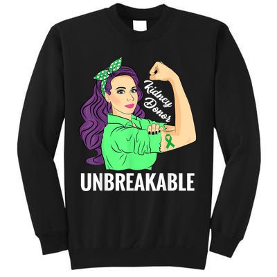 Kidney Donor Unbreakable Kidney Transplant Awareness Sweatshirt