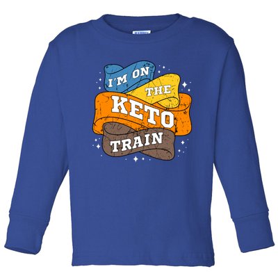 Keto Diet Vintage Ketogenic Ketosis Lowgiftcarb Dietitian Gift Toddler Long Sleeve Shirt