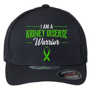 Kidney Disease Warrior Dialysis Nephritis Organ Donor Green Flexfit Unipanel Trucker Cap