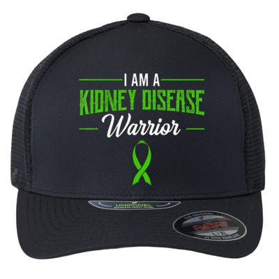 Kidney Disease Warrior Dialysis Nephritis Organ Donor Green Flexfit Unipanel Trucker Cap