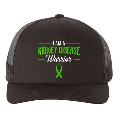 Kidney Disease Warrior Dialysis Nephritis Organ Donor Green Yupoong Adult 5-Panel Trucker Hat