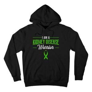 Kidney Disease Warrior Dialysis Nephritis Organ Donor Green Hoodie