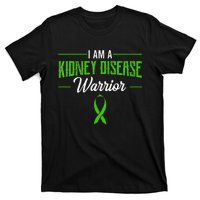 Kidney Disease Warrior Dialysis Nephritis Organ Donor Green T-Shirt