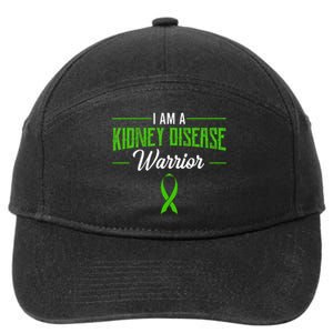 Kidney Disease Warrior Dialysis Nephritis Organ Donor Green 7-Panel Snapback Hat