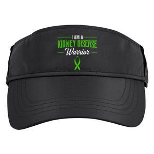 Kidney Disease Warrior Dialysis Nephritis Organ Donor Green Adult Drive Performance Visor