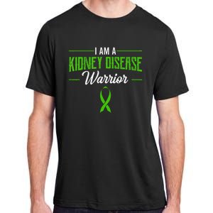 Kidney Disease Warrior Dialysis Nephritis Organ Donor Green Adult ChromaSoft Performance T-Shirt