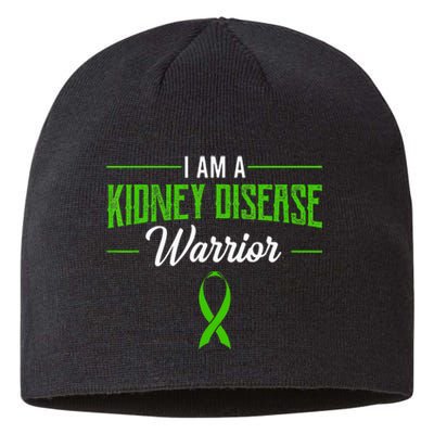 Kidney Disease Warrior Dialysis Nephritis Organ Donor Green Sustainable Beanie