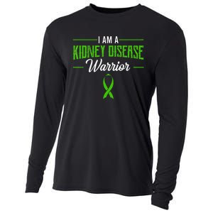 Kidney Disease Warrior Dialysis Nephritis Organ Donor Green Cooling Performance Long Sleeve Crew